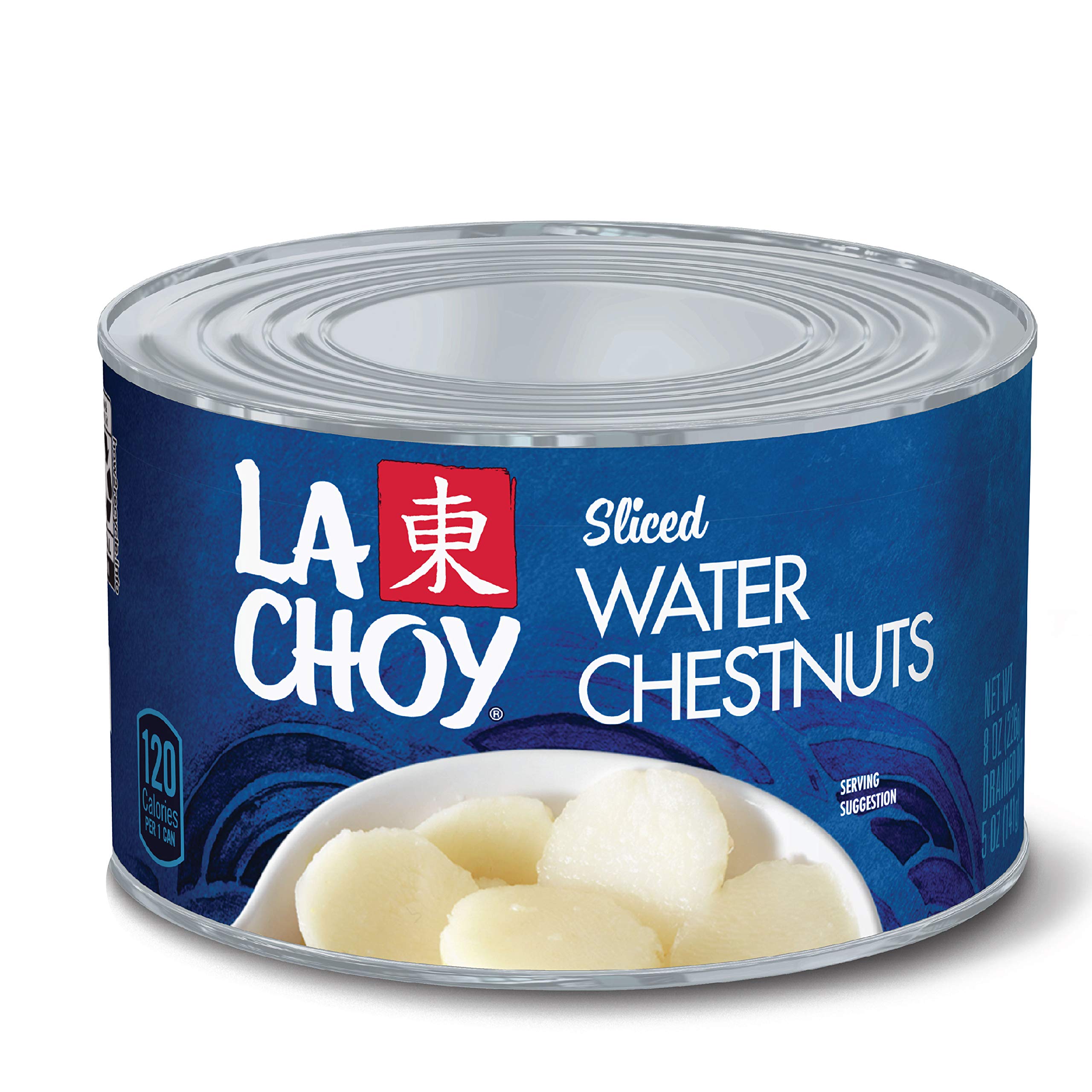 La Choy sliced water chestnuts can crisp, ideal for soups and salads.