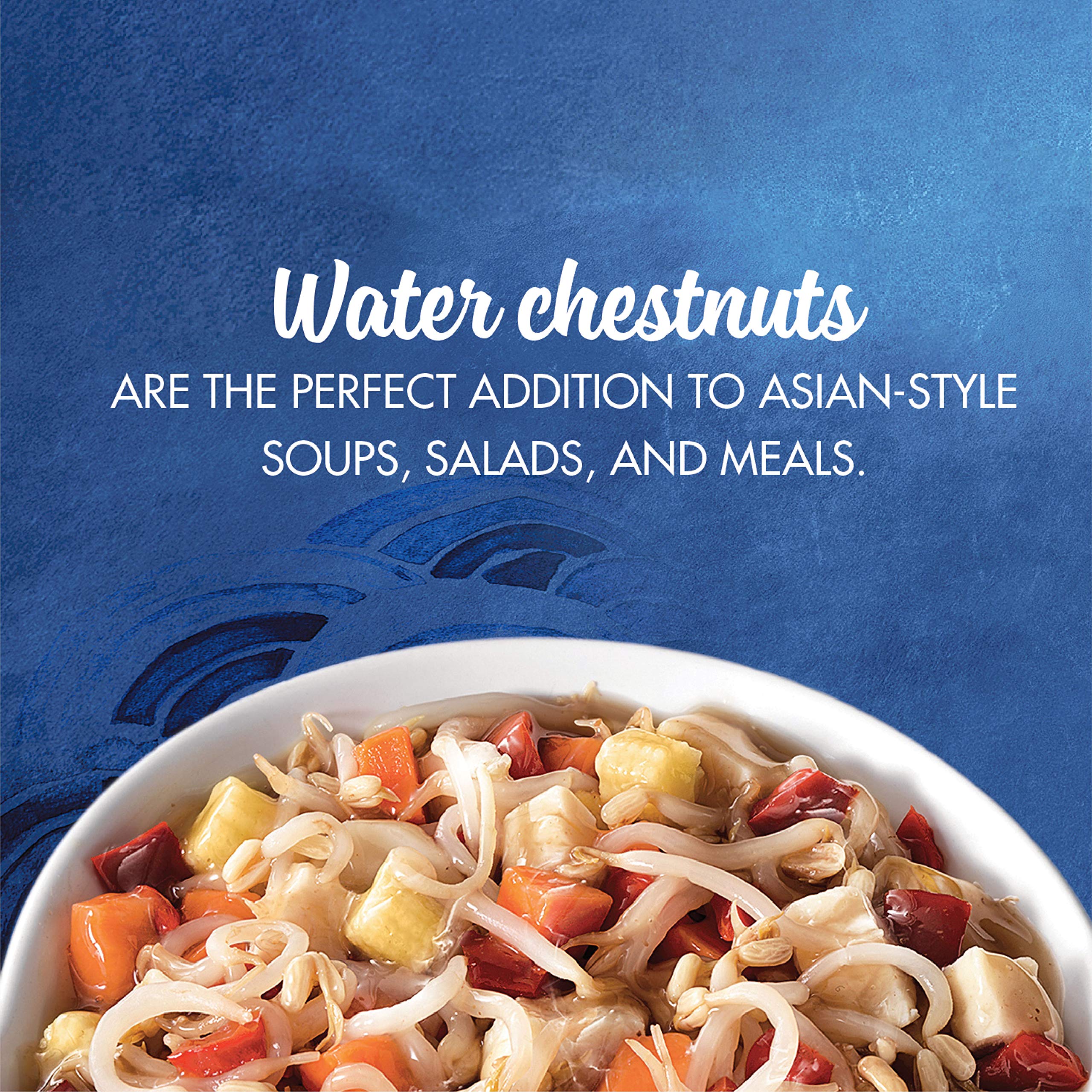 La Choy water chestnuts as a salad topping add light crunch and Asian flair.