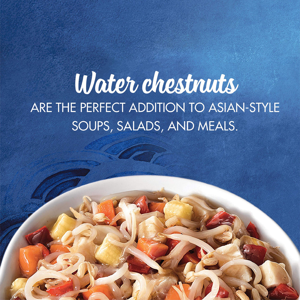 La Choy water chestnuts as a salad topping add light crunch and Asian flair.