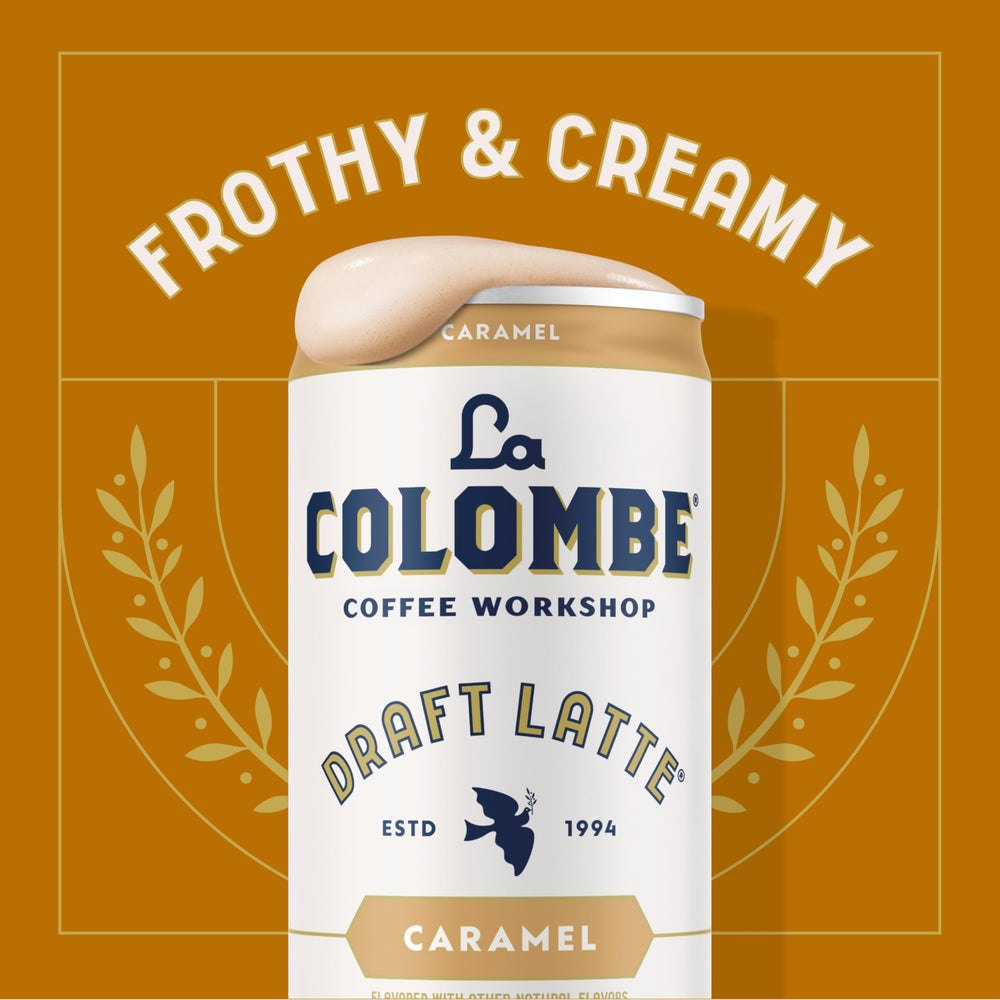 La Colombe coffee beans roast detail signals premium ingredients.