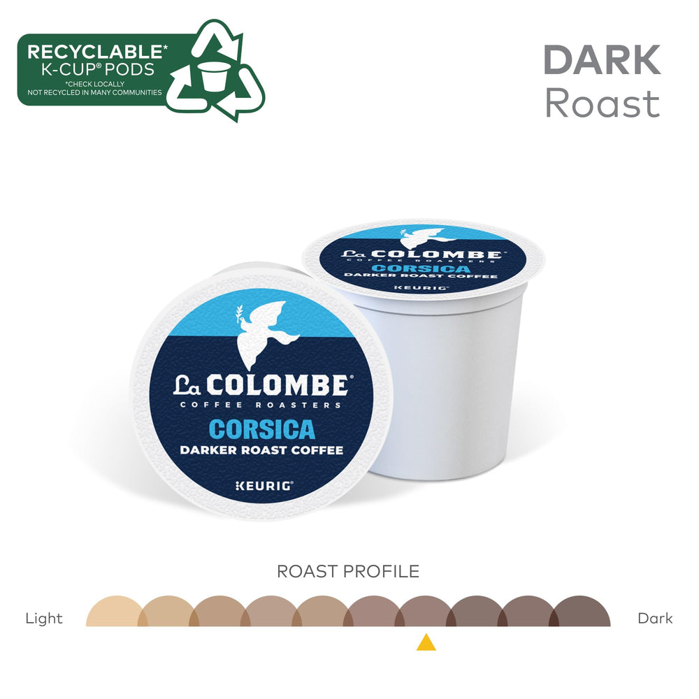 Close-up of La Colombe Corsica cocoa notes in the brew.