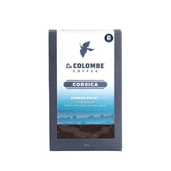 La Colombe Corsica dark roast ground coffee pack for a bold morning brew.