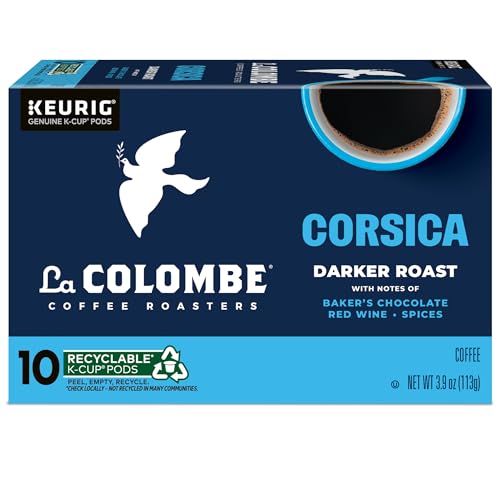 La Colombe Corsica flavor notes banner highlighting chocolate and spice hints.