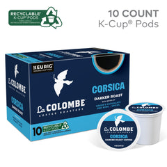 La Colombe Corsica pour shows rich aroma and bold flavor.