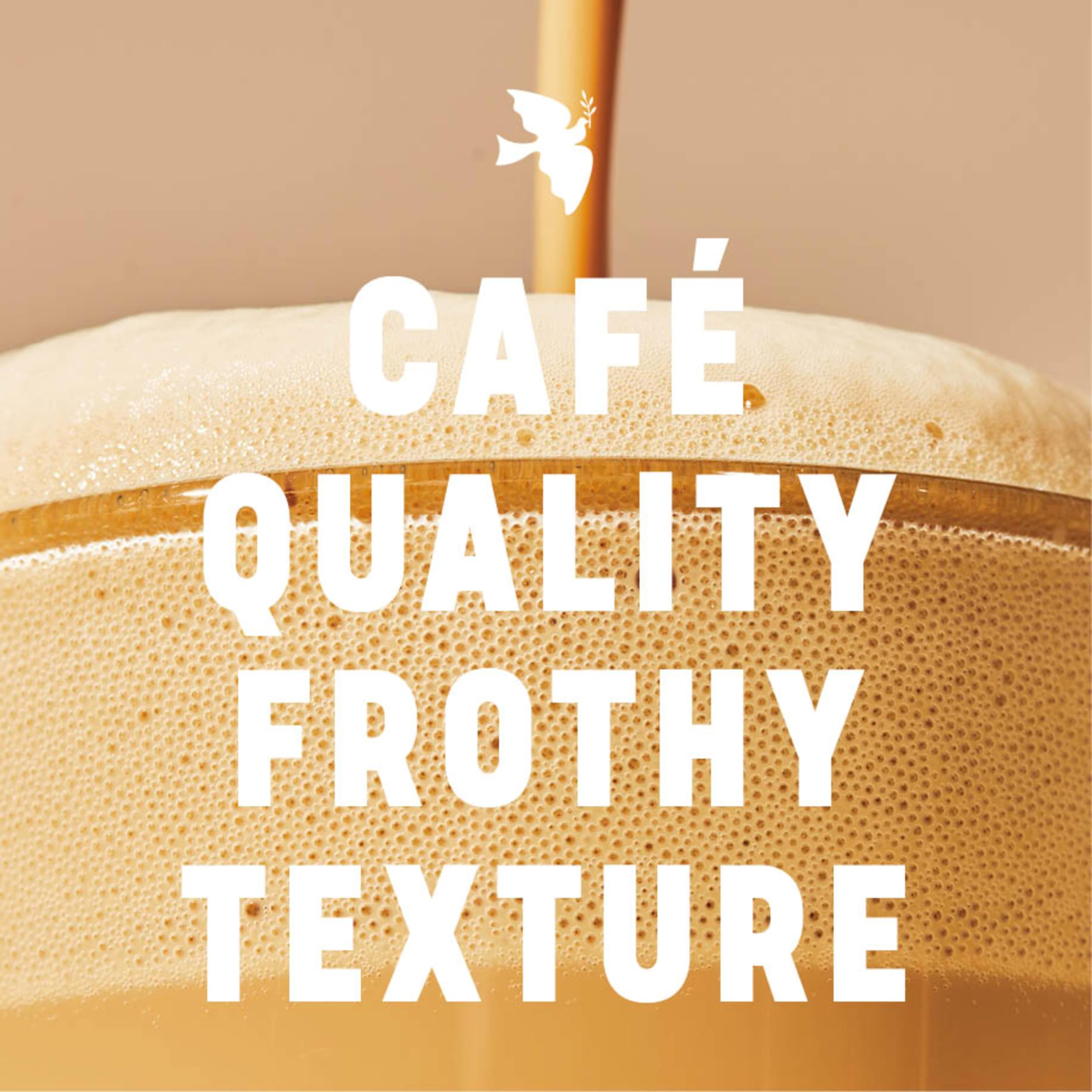 La Colombe frothy texture close-up reveals cafe-inspired crema