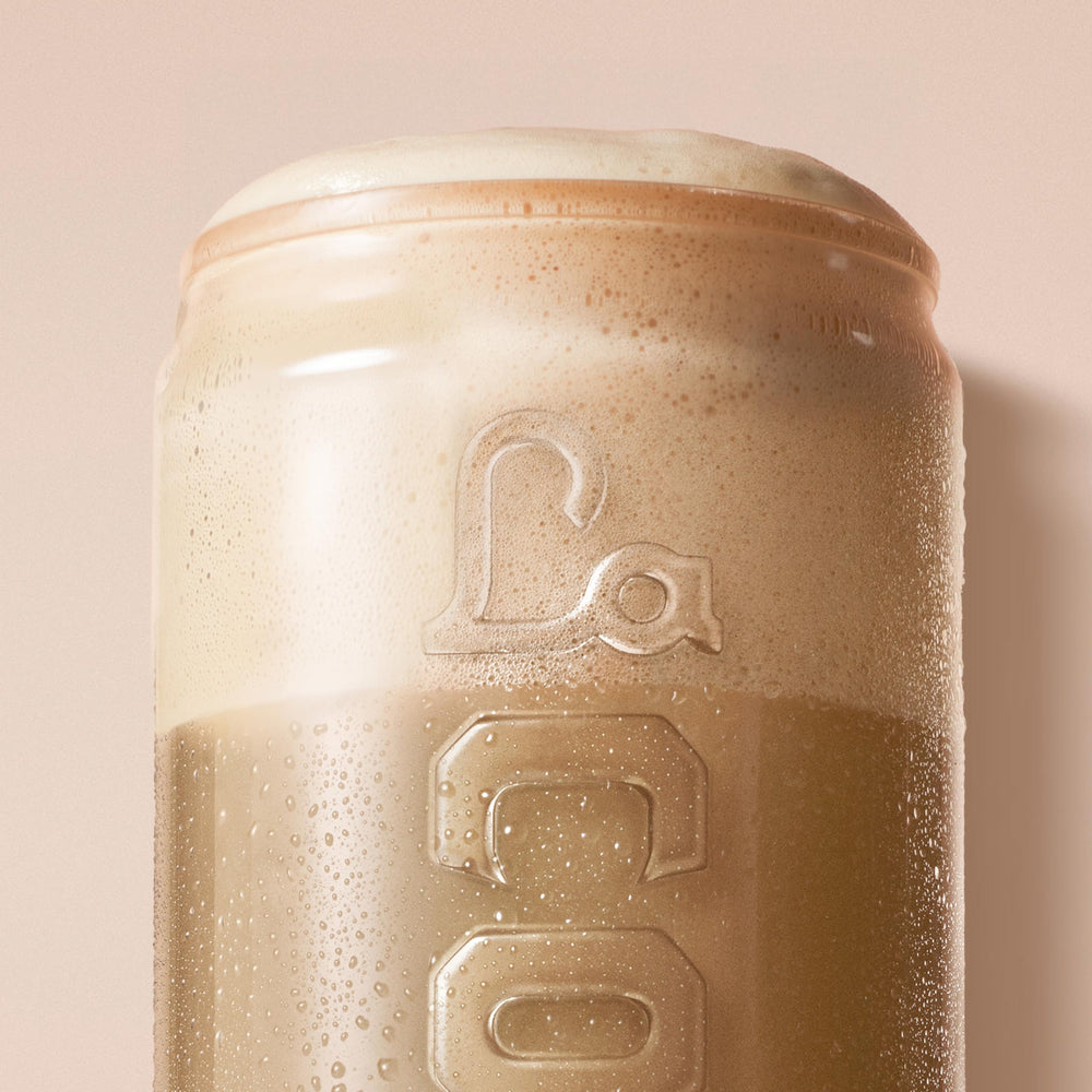 La Colombe latte sip close-up suggests cozy moments