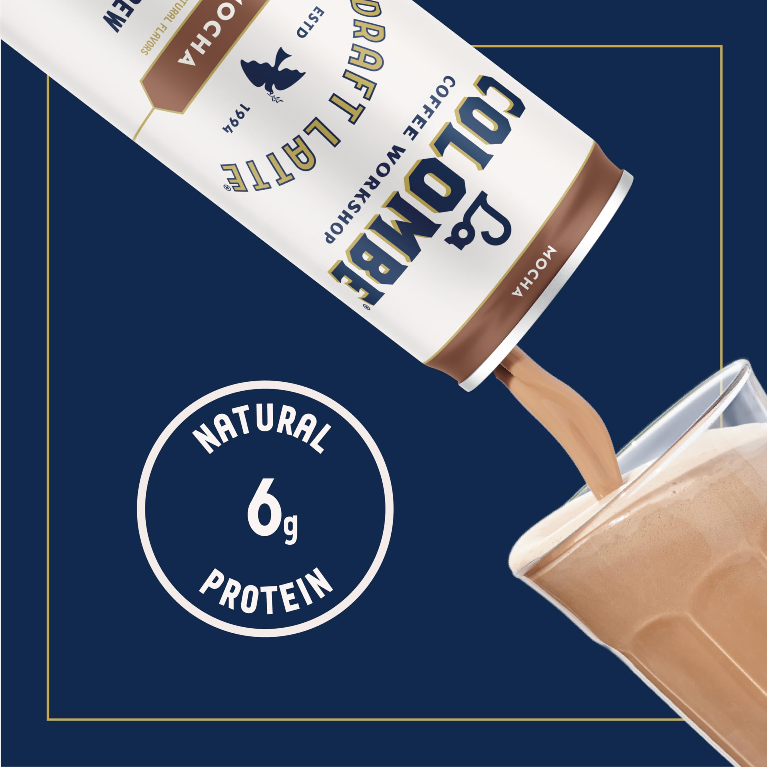 La Colombe Mocha Draft Latte espresso pour showcases bold flavor and on-the-go convenience.