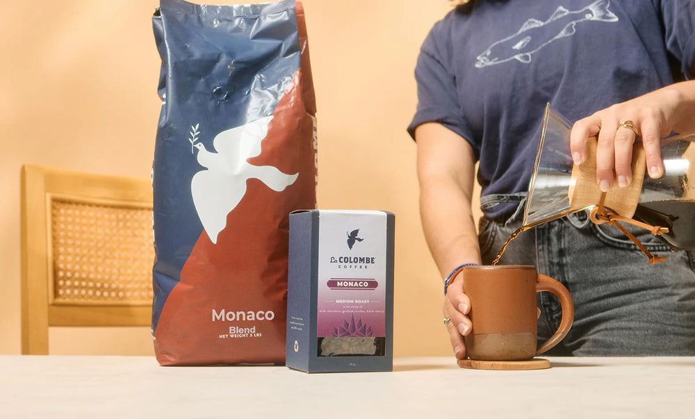 La Colombe Monaco milk chocolate note signals pleasant sweetness in tasting