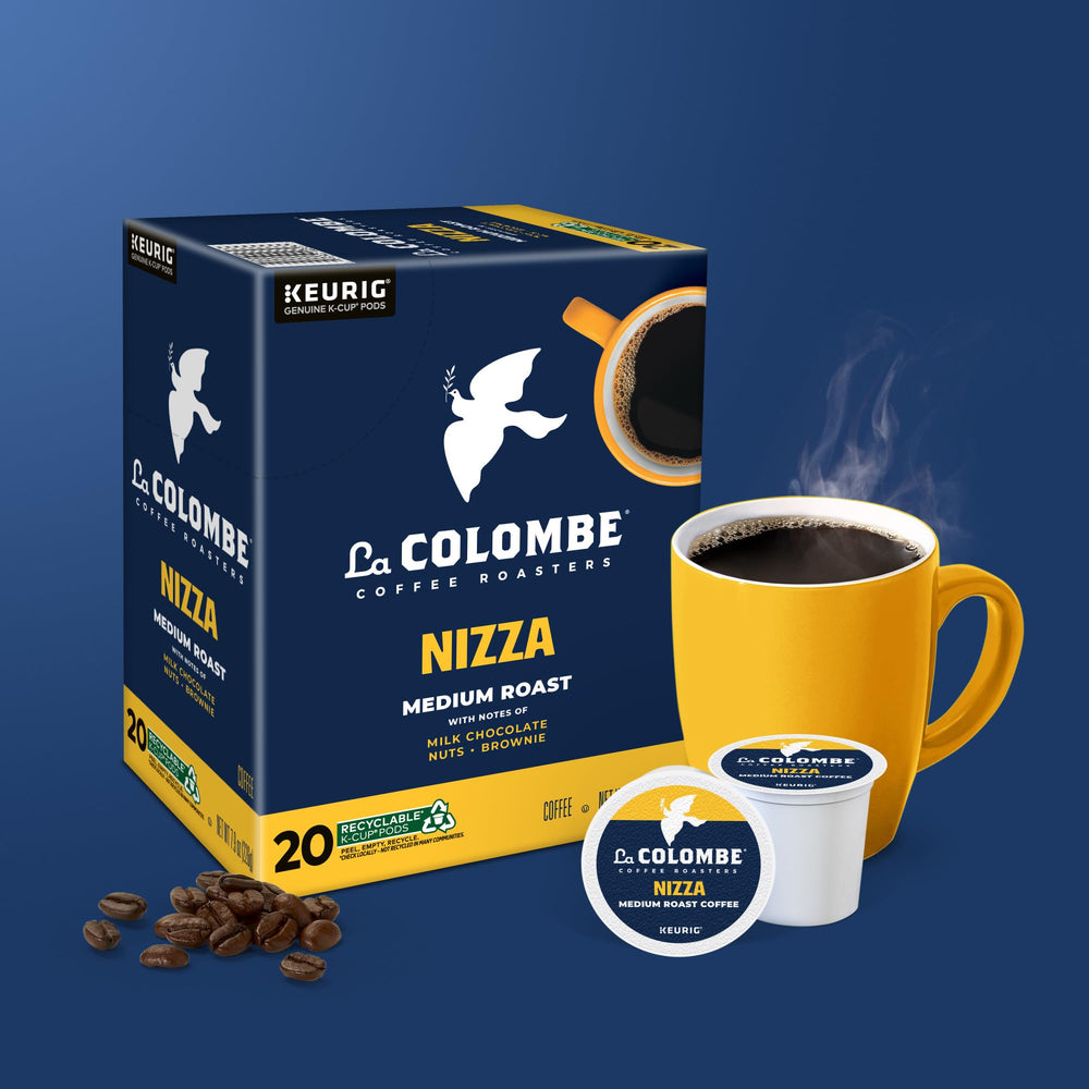 La Colombe Nizza sleeve highlights origin notes and tasting hints.