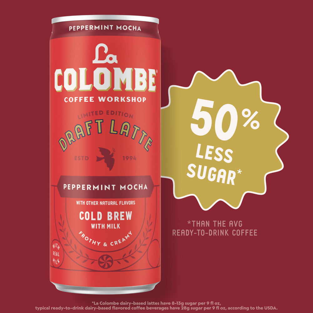 La Colombe non-GMO milk label signaling clean ingredients.
