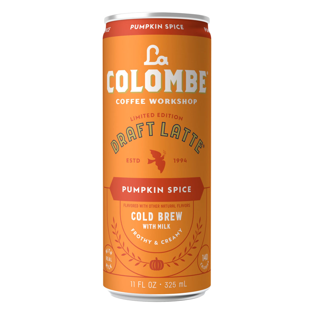 La Colombe nutrition facts label with calories and sugar information