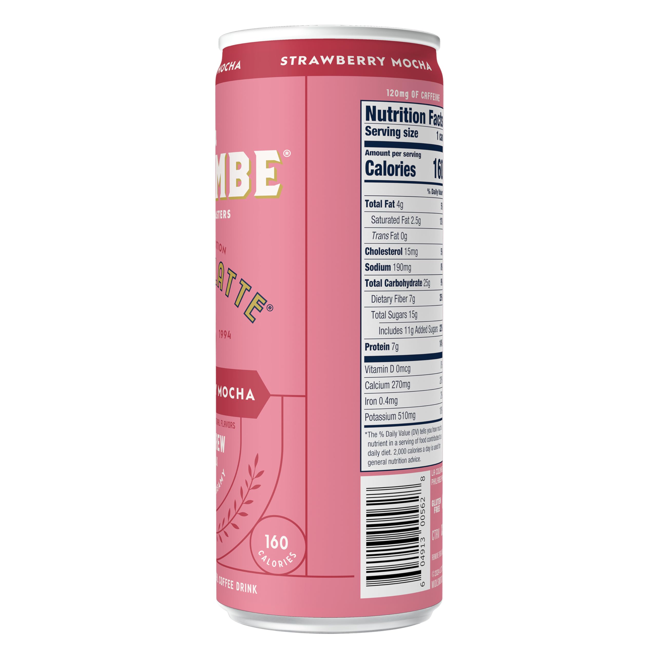 Label highlights real ingredients and natural flavors for this latte.