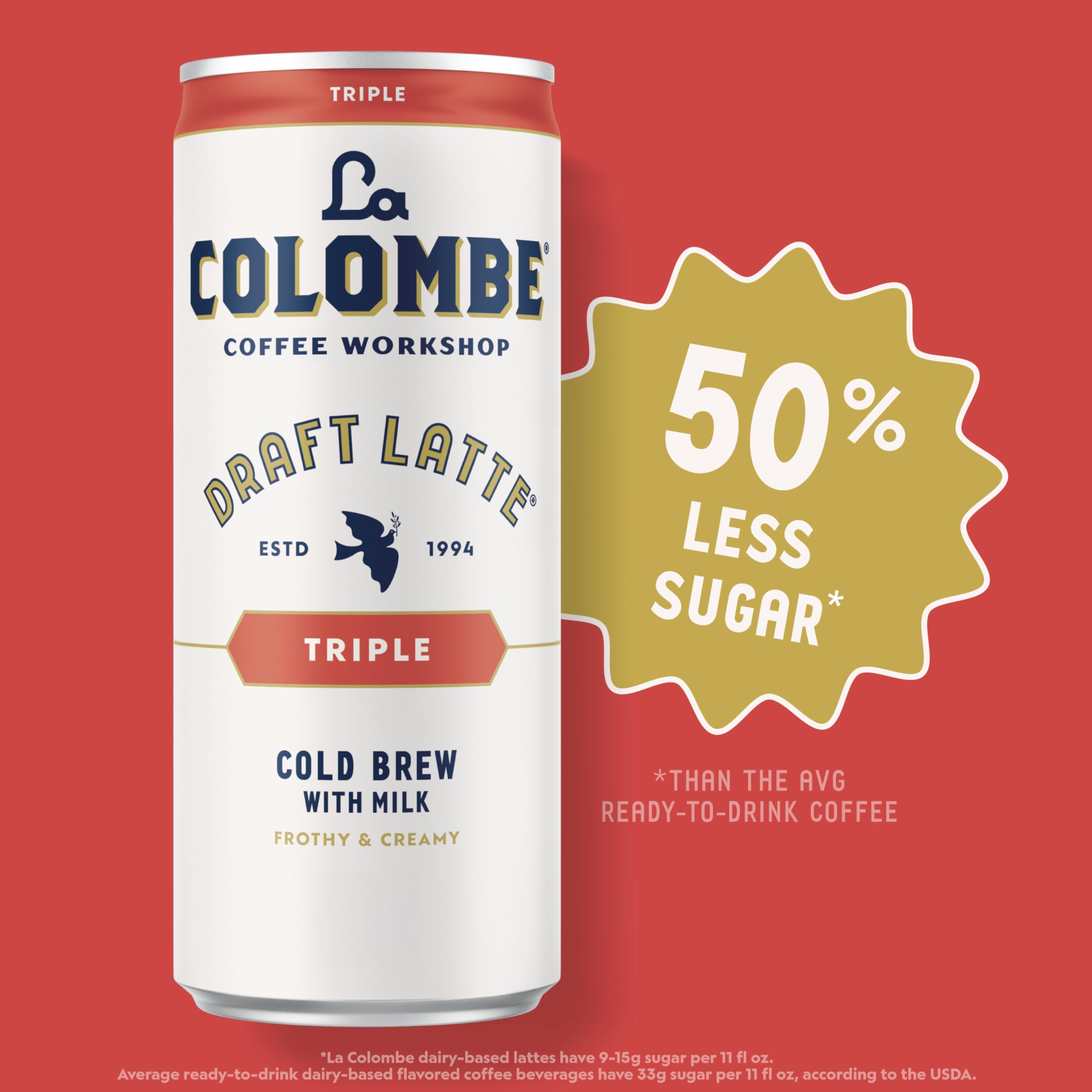 La Colombe pack shot shows 12-pack for on-the-go caffeine