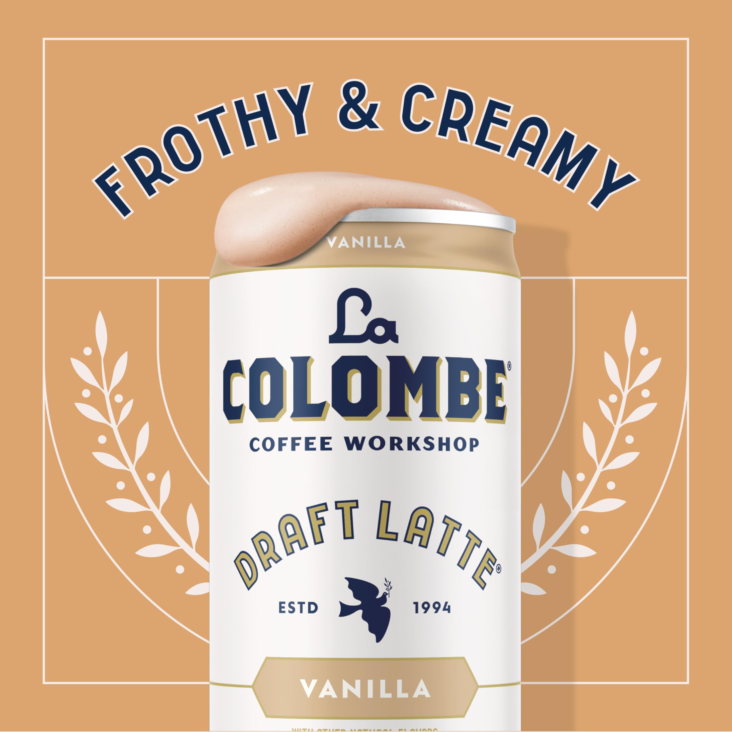 Espresso and milk blend in La Colombe Vanilla Draft Latte