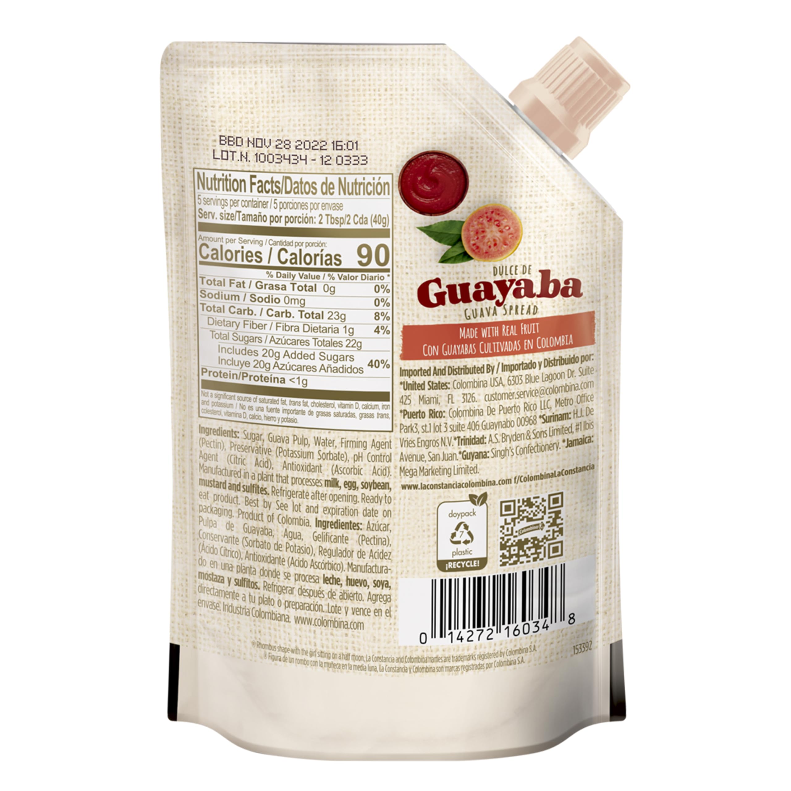 La Constancia Guava Spread finishing touch on desserts with bright aroma.