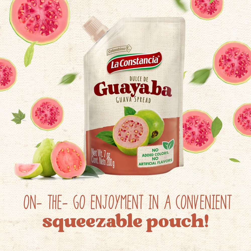 La Constancia Guava Spread as a dip for fresh fruit variety.