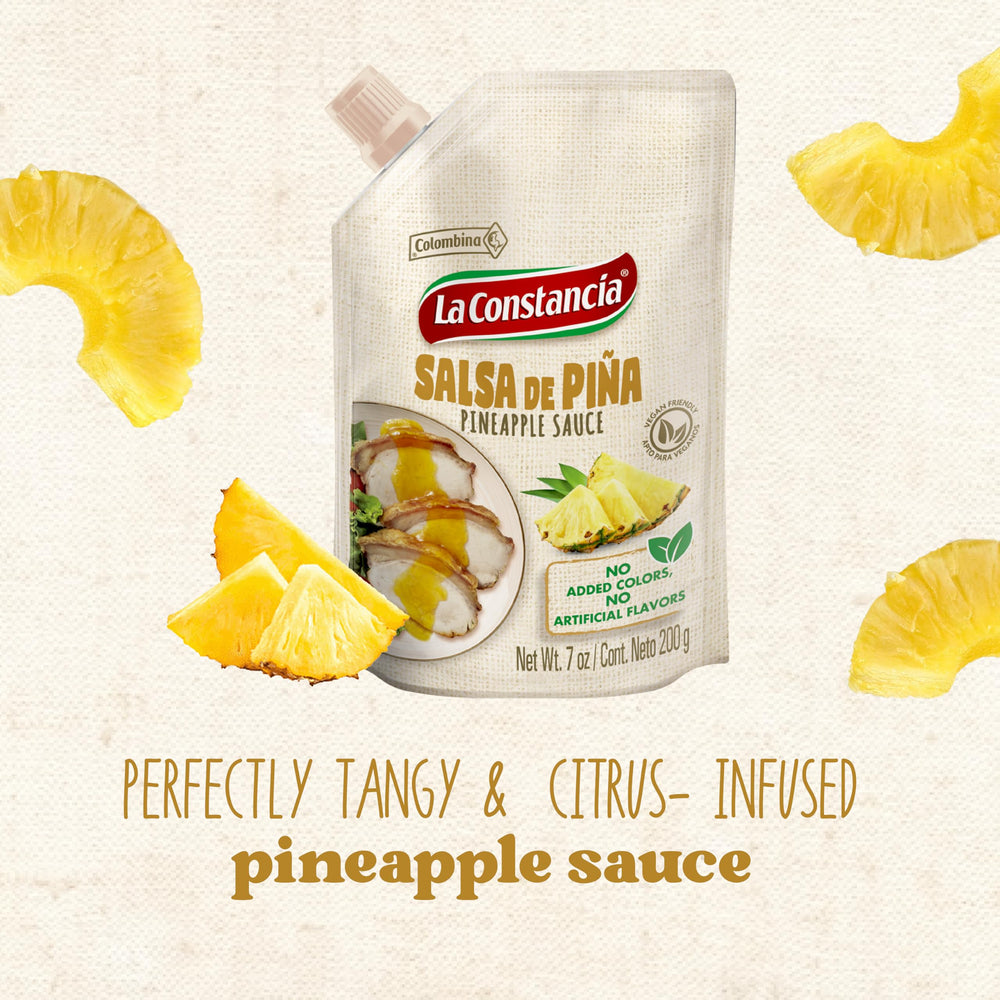 La Constancia Pineapple Salsa as meat marinade for chicken and pork