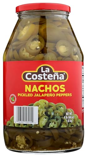 La Costeña nacho sliced jalapeños jar side view for nacho toppings