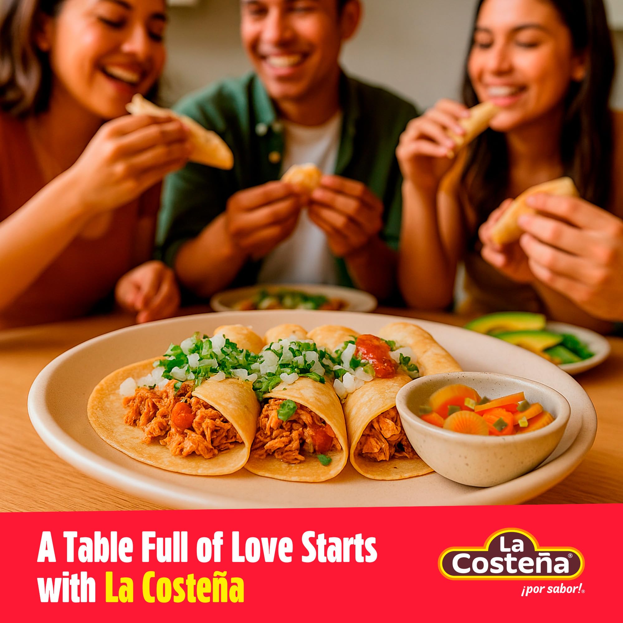 La Costena sliced carrots and jalapeños topping salads with crunch.