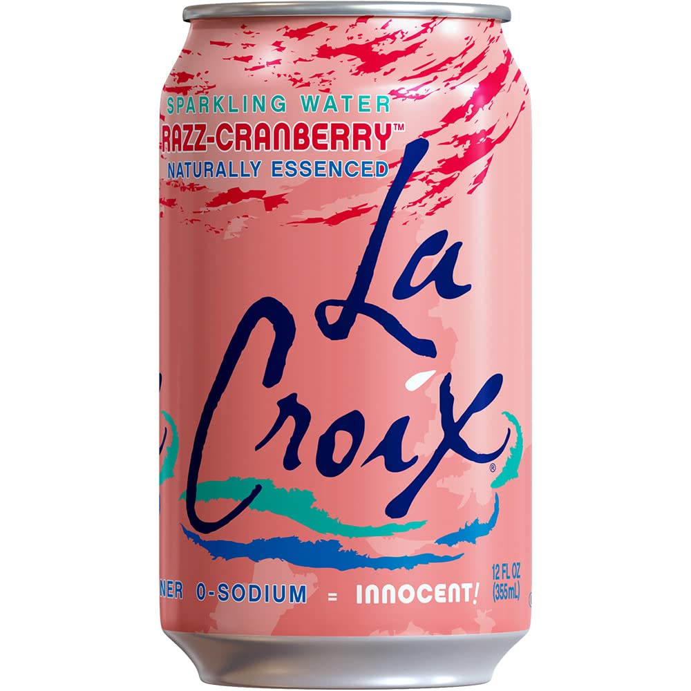 La Croix Cran-Raspberry 12-pack on shelf for easy daily hydration.