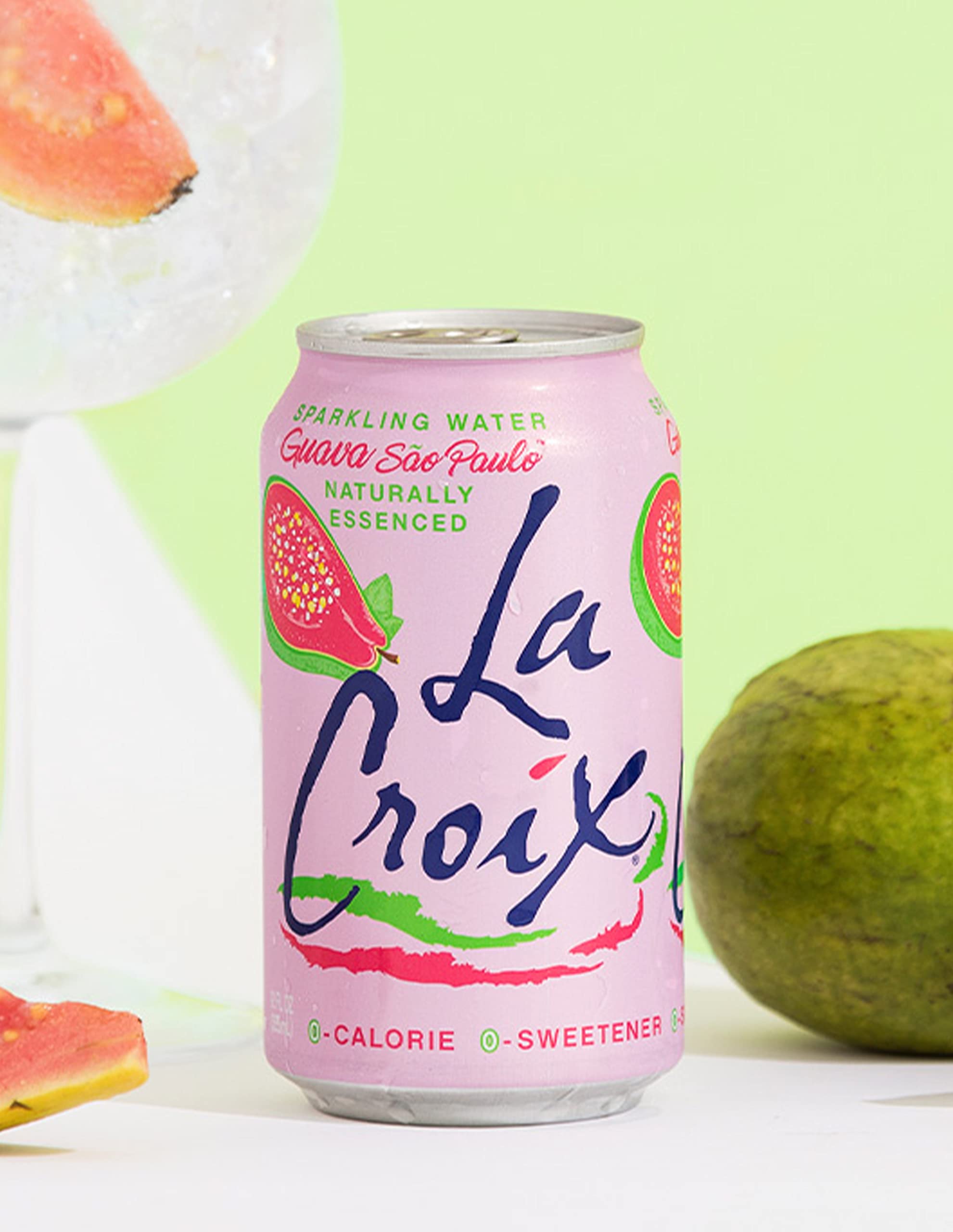 La Croix Guava Sao Paulo can recycling highlights eco-friendly packaging.