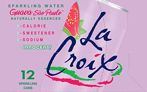 La Croix Guava Sao Paulo glass pour reveals tropical aroma and vibrant sparkle.