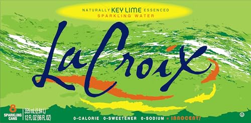 La Croix Key Lime glass with bubbles, bright aroma and crisp taste.