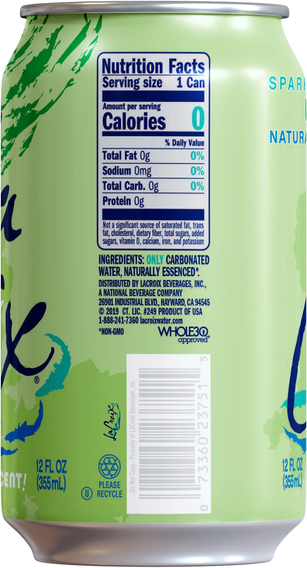 La Croix Lime pack of 12 cans for on the go refreshment.