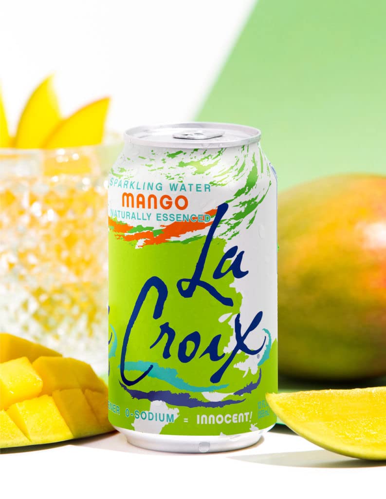 La Croix Mango sparkling water 12 pack ideal for gatherings and refills