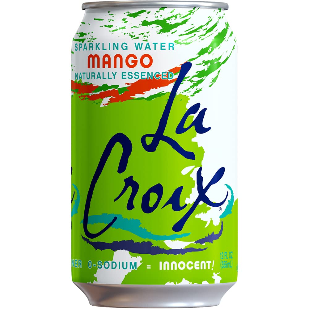 La Croix Mango sparkling water pack showcased for on the go lifestyle
