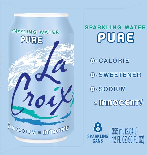 La Croix Pure multi-pack display emphasizes sustainable cans.