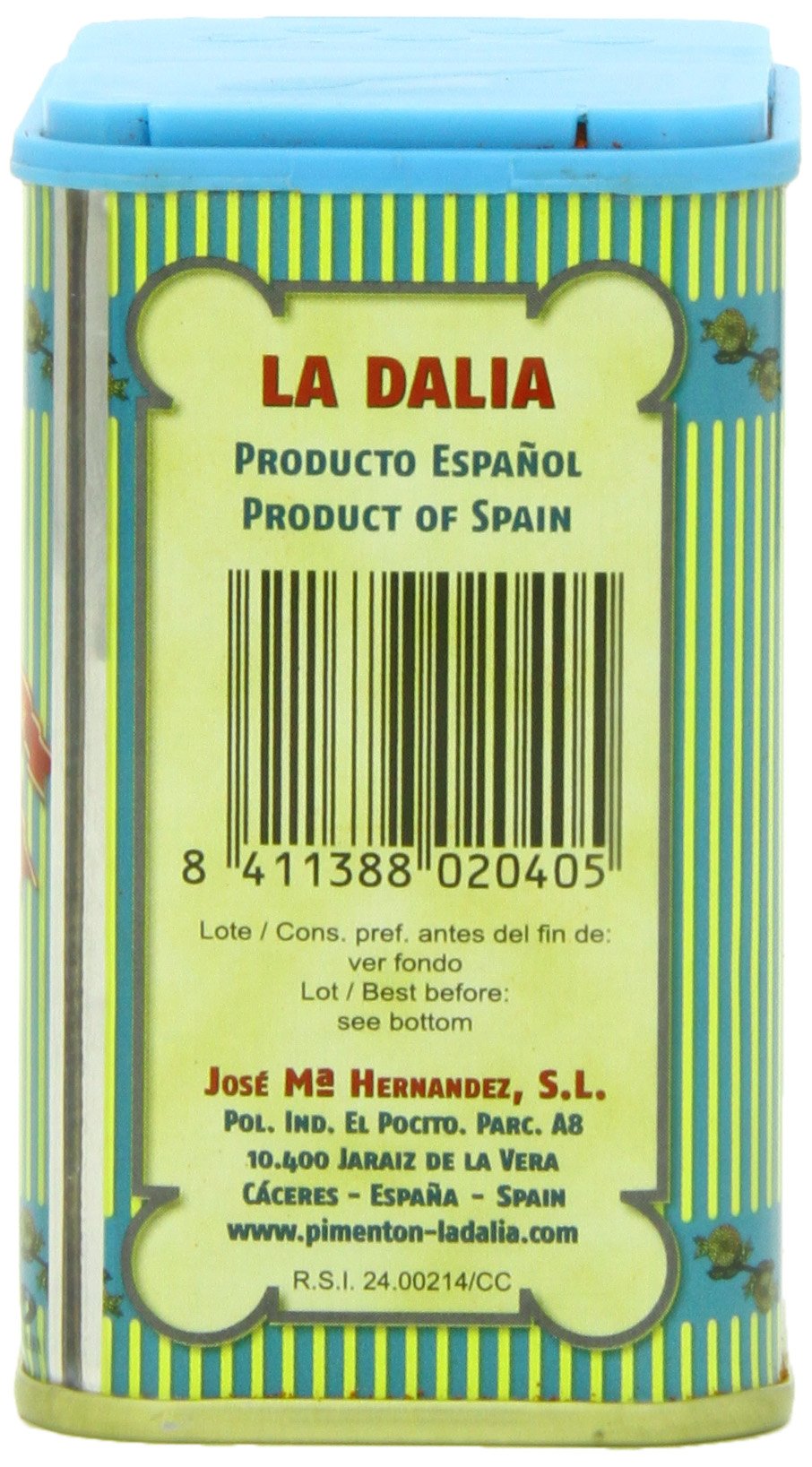 La Dalia DOP Spain paprika bottle on shelf ready to season meals