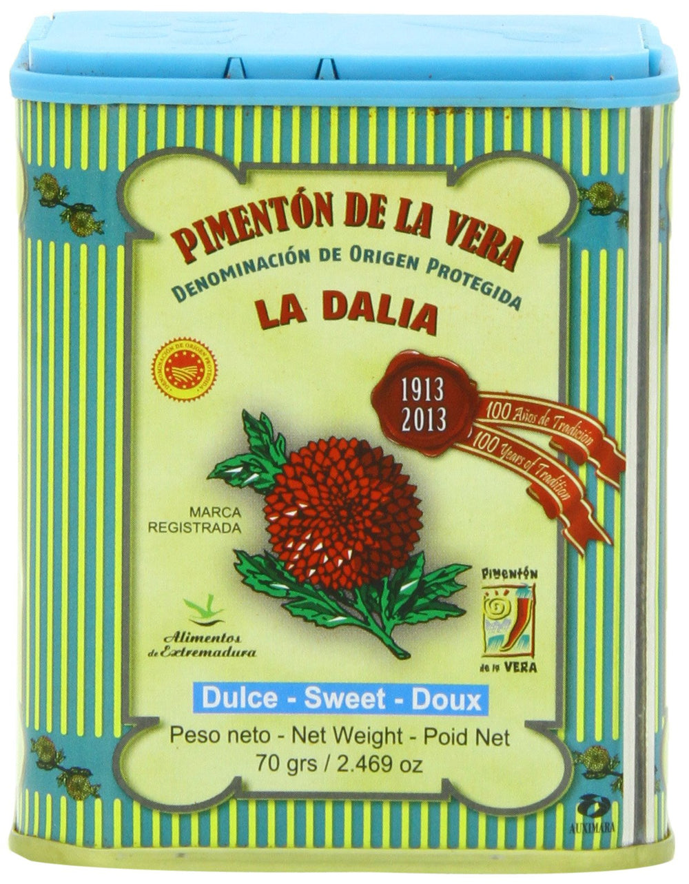 La Dalia Sweet Smoked Paprika sprinkled over steaming dish for color and scent