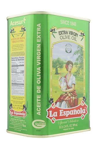 La Española First Cold Pressed EVOO bottle pour for fresh flavor