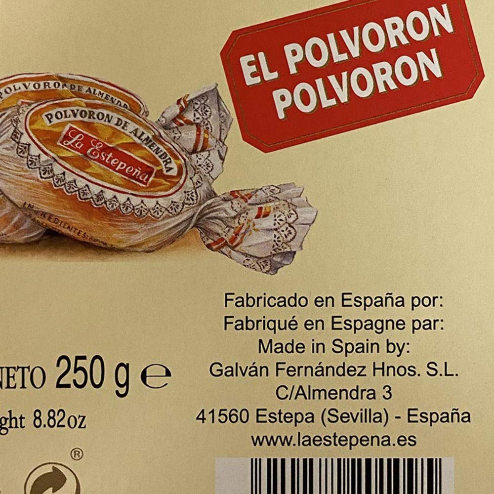 La Estepena Polvoron served with coffee or tea, celebrating tradition.