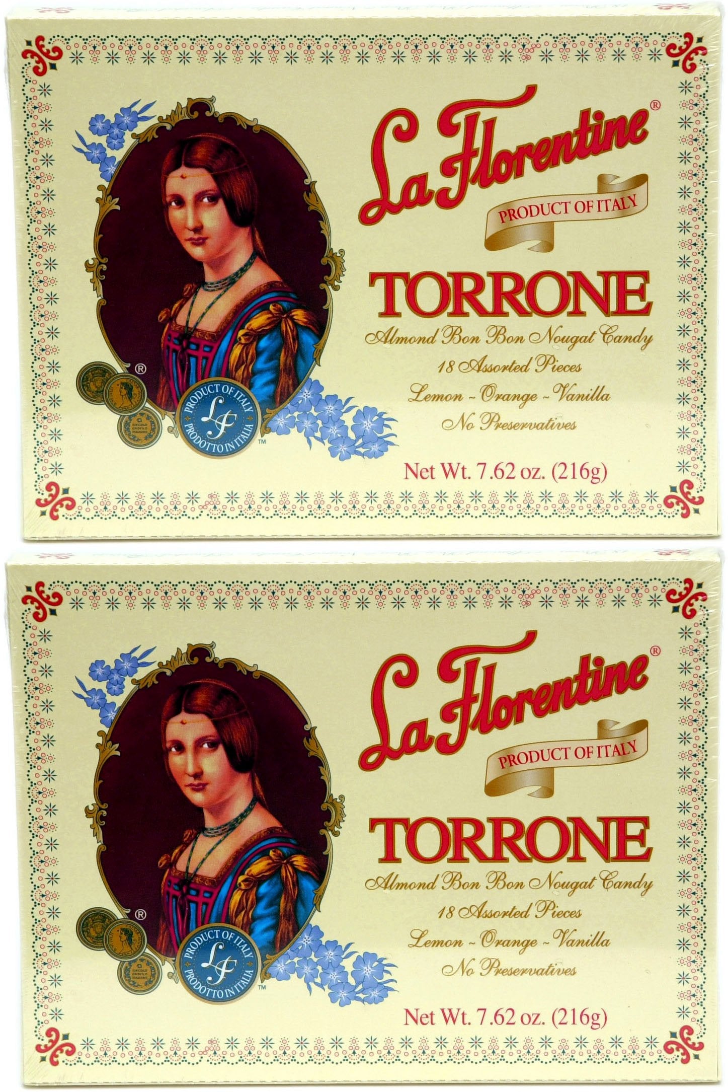 La Florentine Torrone 18pc assortment box image for gifting and entertaining.