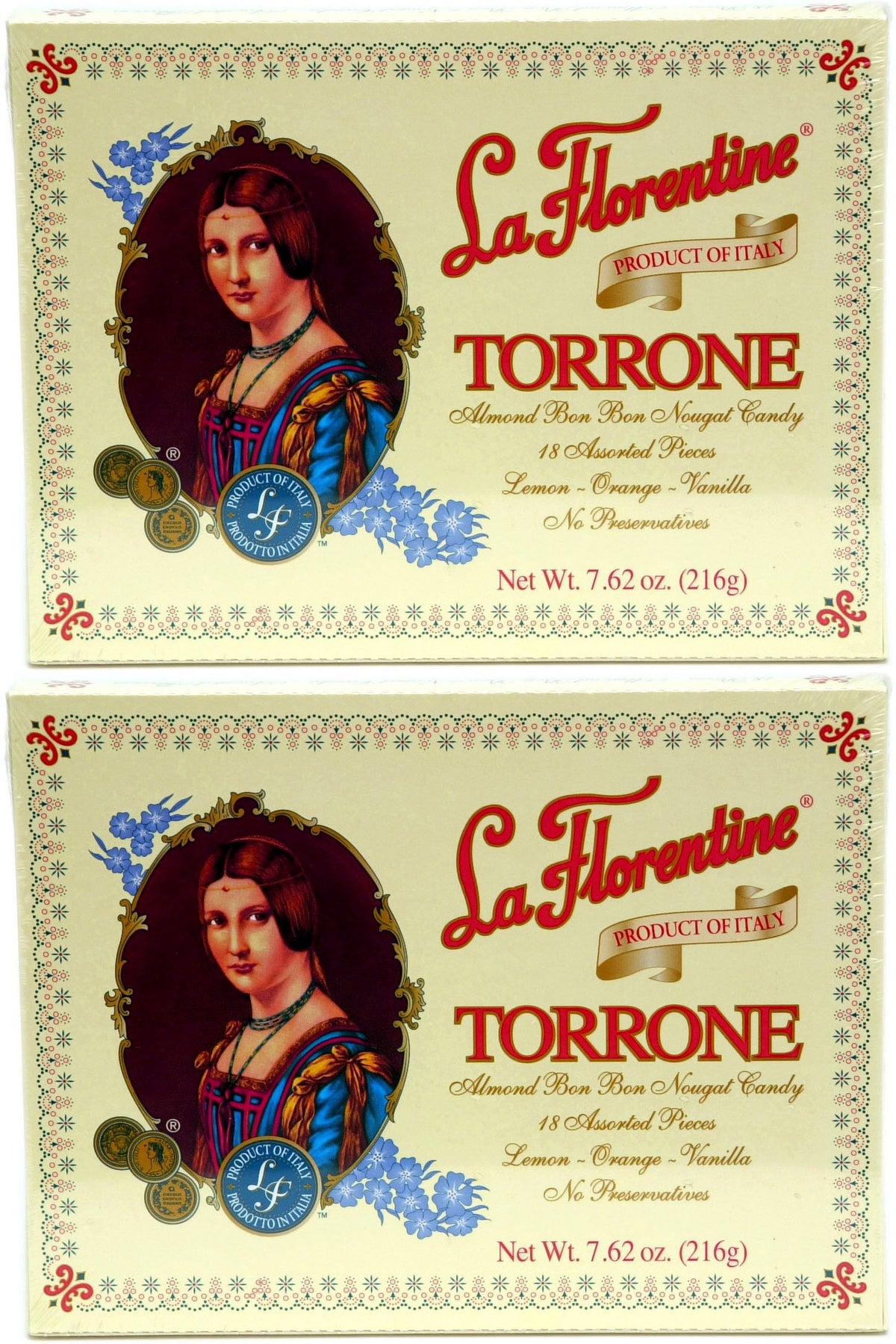 La Florentine Torrone 18pc assortment box image for gifting and entertaining.