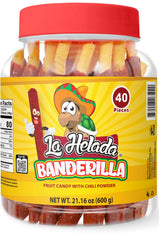 La Helada Banderilla tamarindo straw close-up for mixing drinks