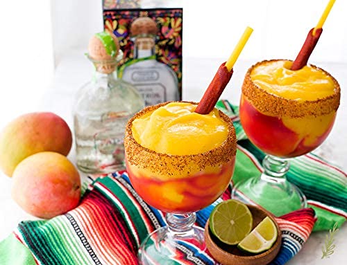 La Helada tamarindo straw in a glass for cocktails and micheladas