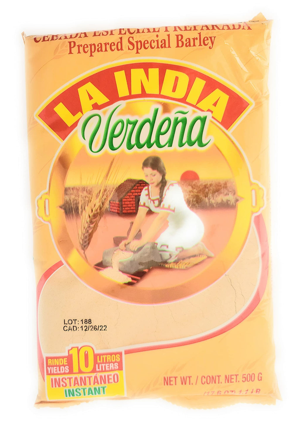 La India Verdena prepared barley beverage concept suggests cozy drinks