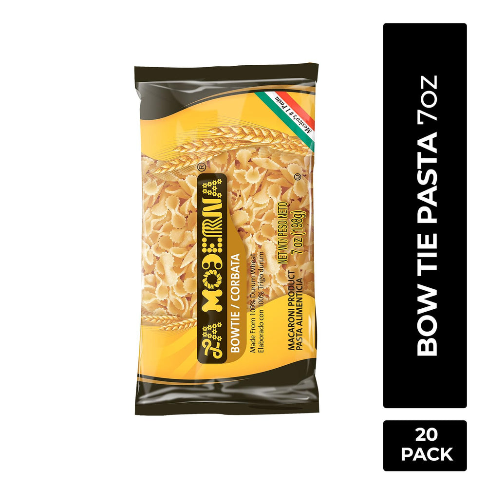 La Moderna enriched durum wheat pasta cooks in 3–5 minutes.