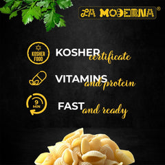 La Moderna durum wheat semolina pasta with firm texture after cooking