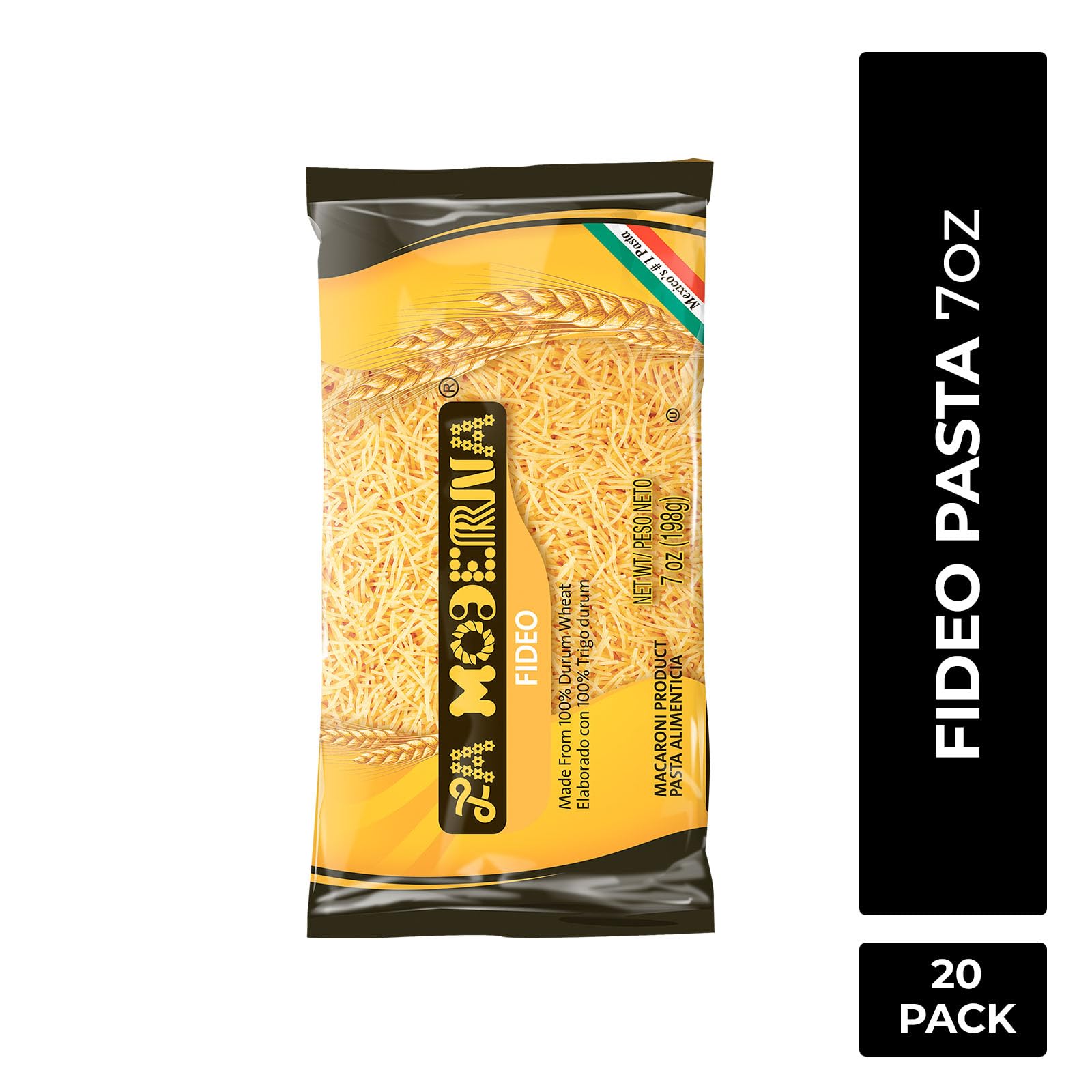 La Moderna fideos pasta in pot cooks in 3 to 5 minutes.