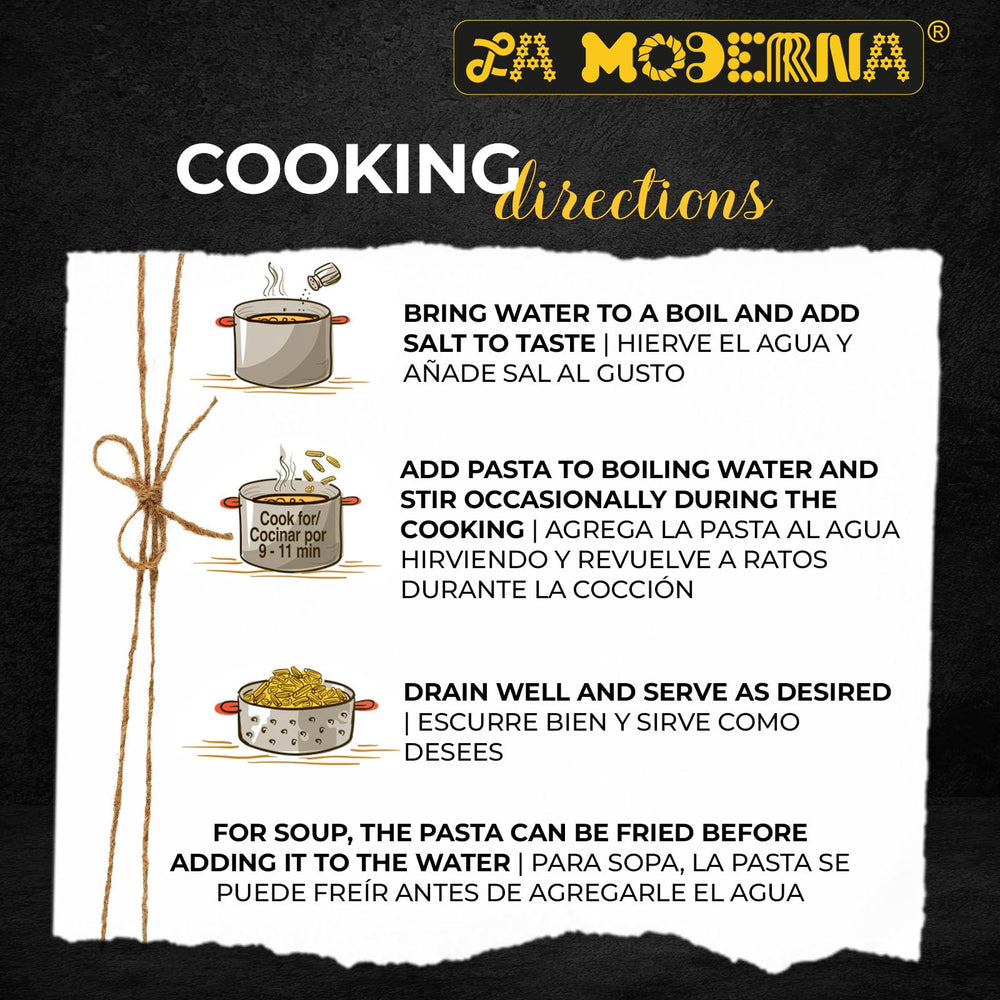 La Moderna pasta for salads, casseroles, and comforting soups.
