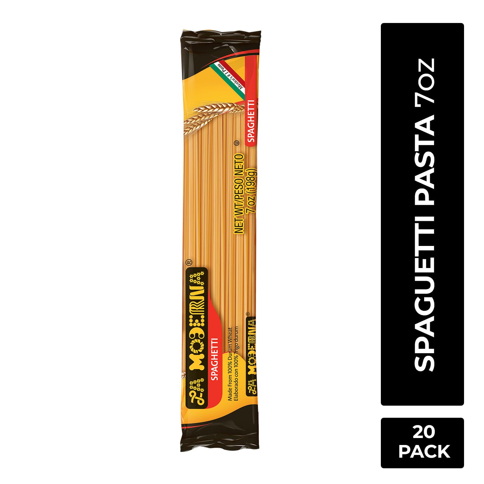 La Moderna spaghetti bags close-up highlight convenient portions.