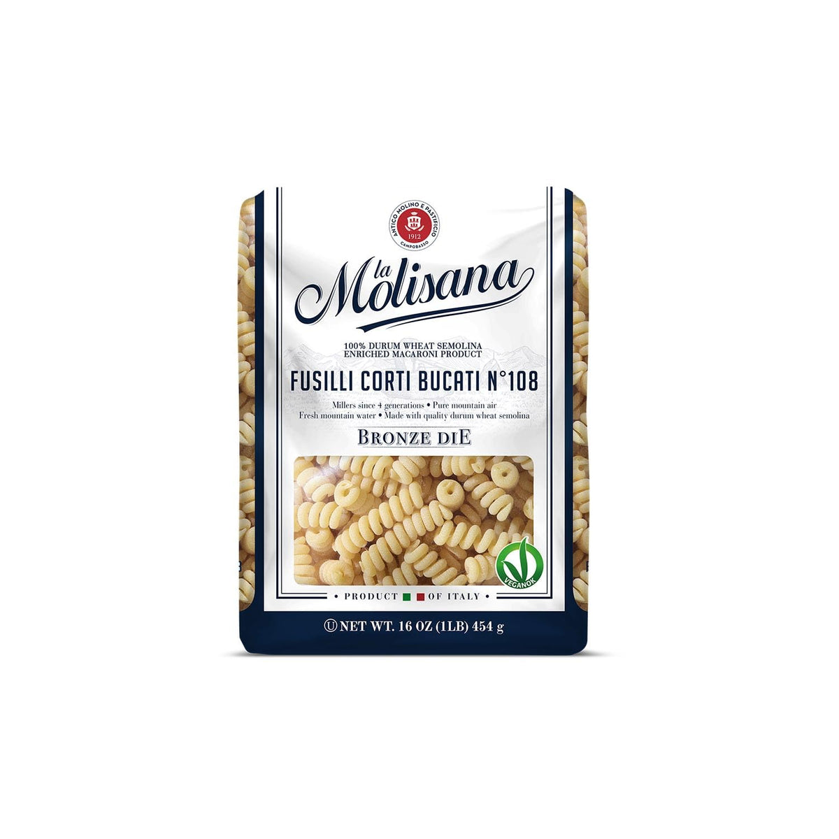 La Molisana Fusilli Bucati Cort pack ready for quick, comforting meals.