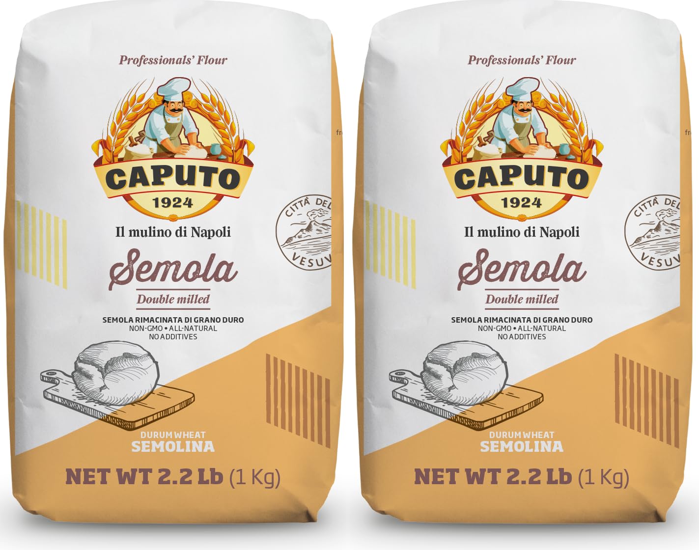 La Molisana Molino Antimo semolina flour in a 1kg bag, ideal for traditional doughs