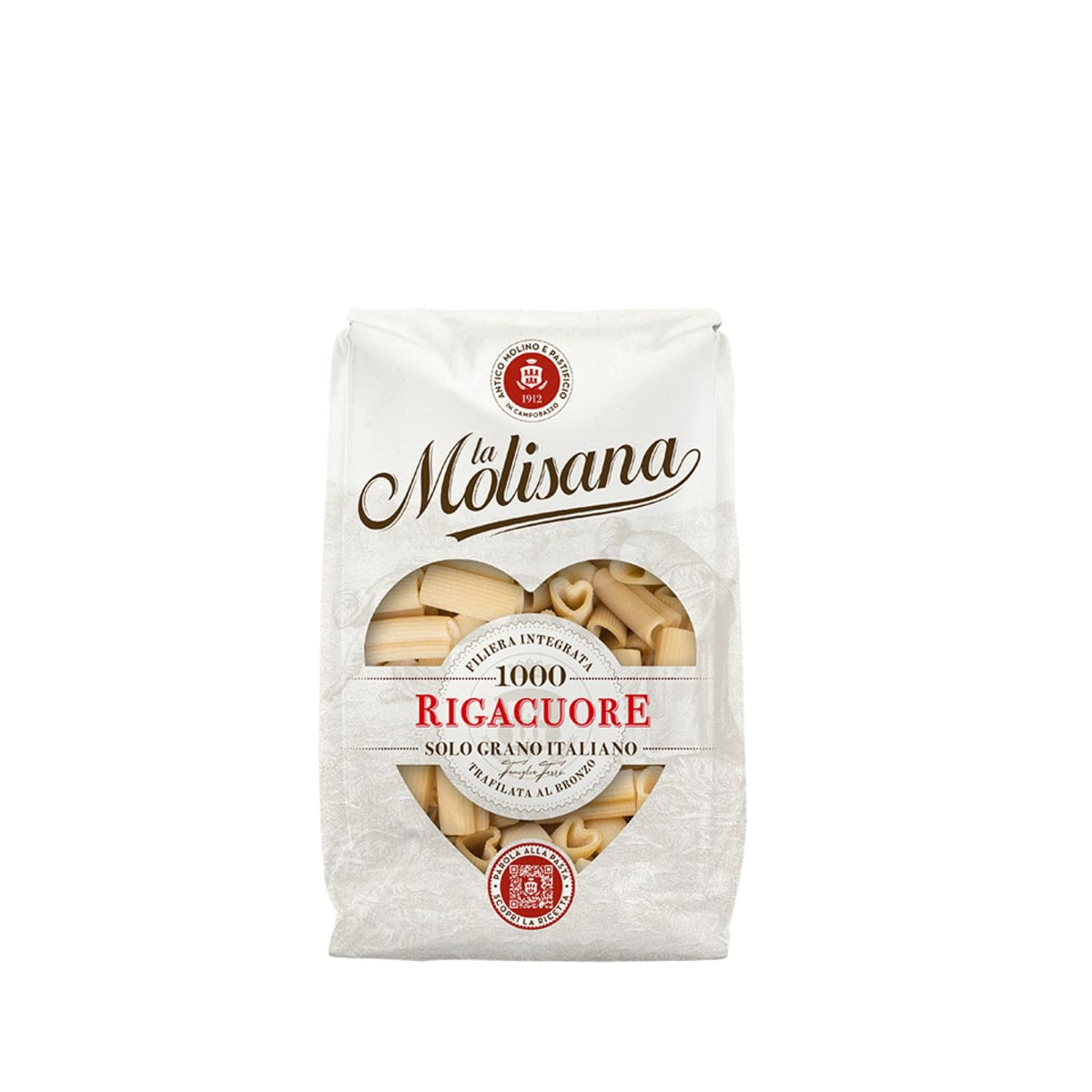 La Molisana Rigacuore N.1000 heart pasta package delivers premium Italian flavor