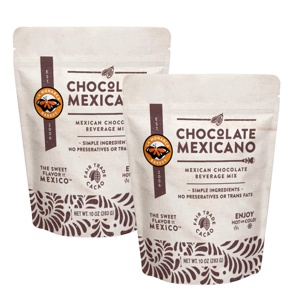 La Monarca Bakery Mexican Hot Chocolate pack front view for cozy at-home indulgence.