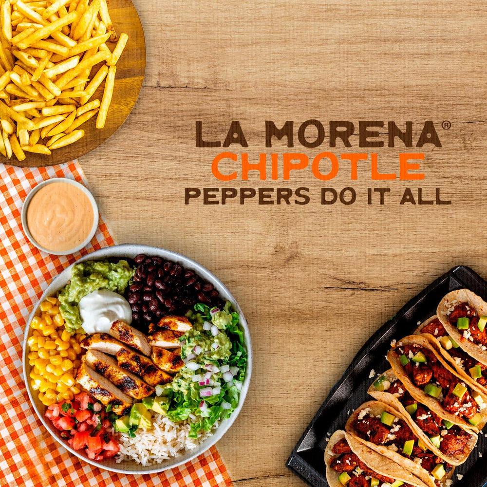 La Morena packaging label showing traditional Mexican recipe